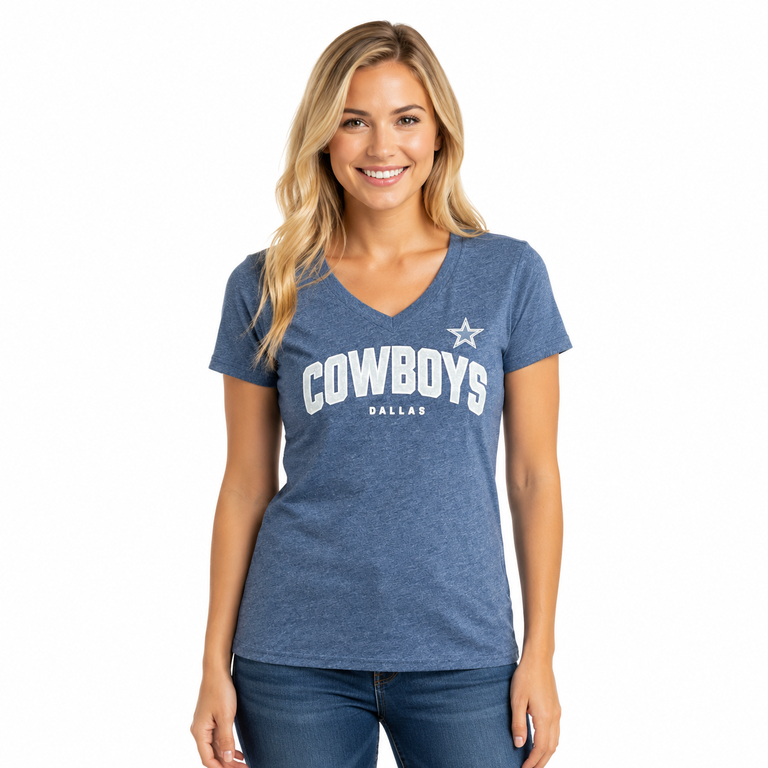 Dallas Cowboys Ladies Heathered Blue "A Game" Shirt