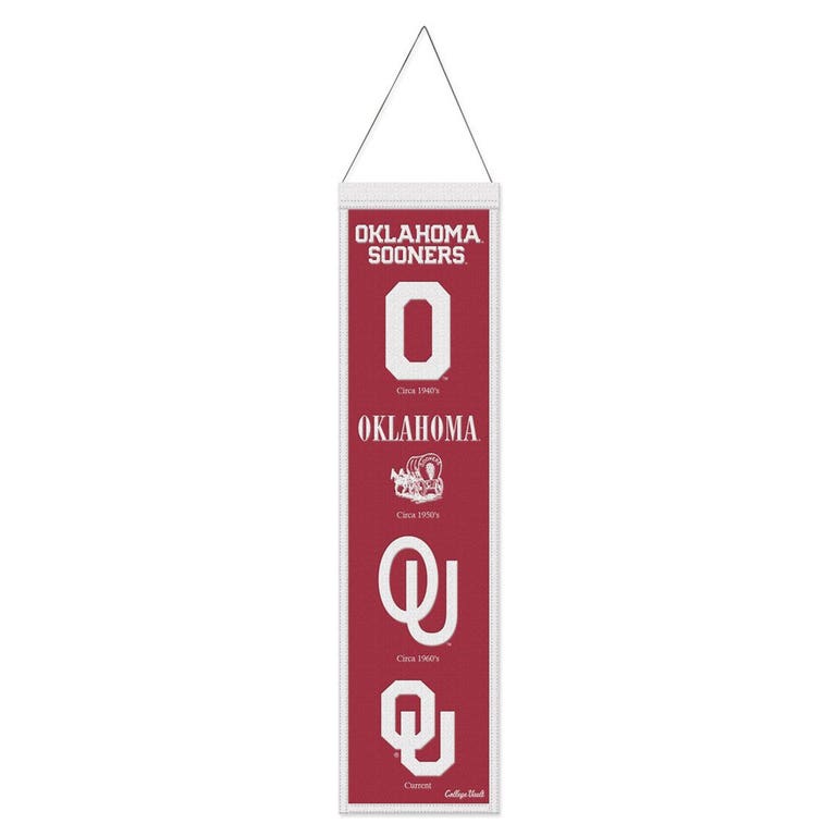 Oklahoma Sooners Wool Evolution Banner 8x32"