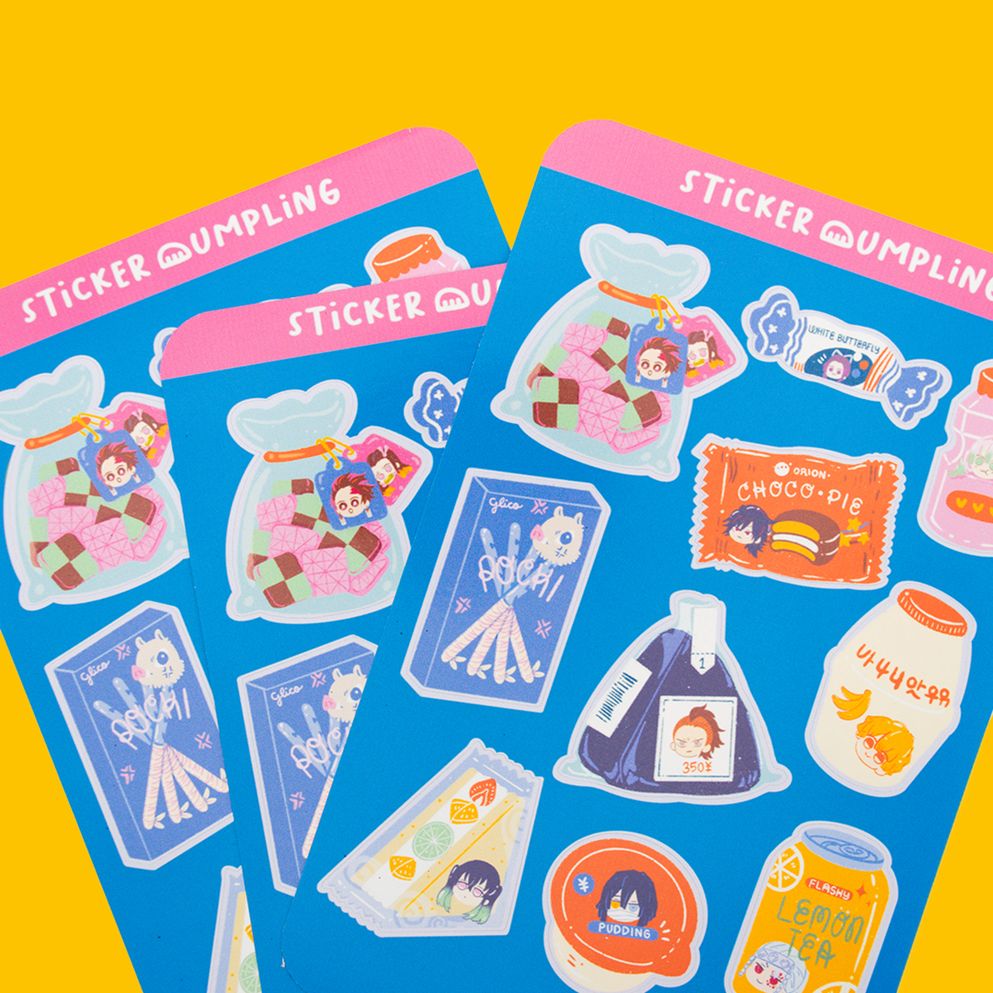 Demon Slayer School Snacks Sticker Sheet