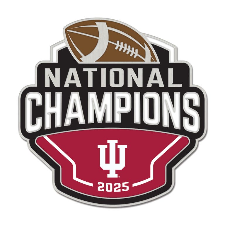 Indiana Hoosiers 2025 National Champions Trading Pin