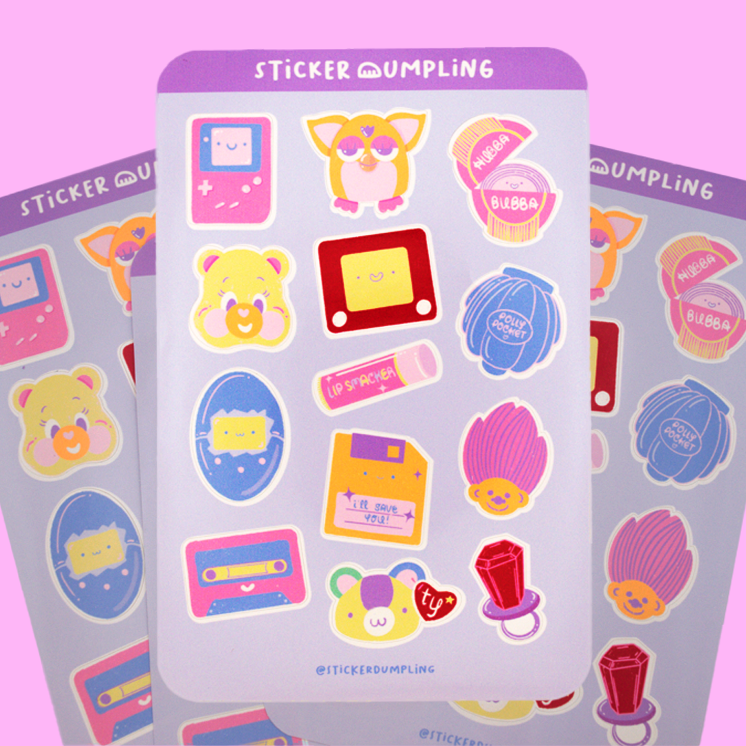 I Love the 90's Sticker Sheet