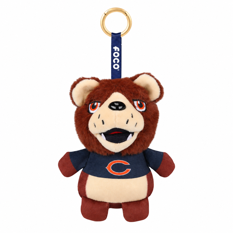Chicago Bears Plush FOCO Teamie Keyring Bag Clip