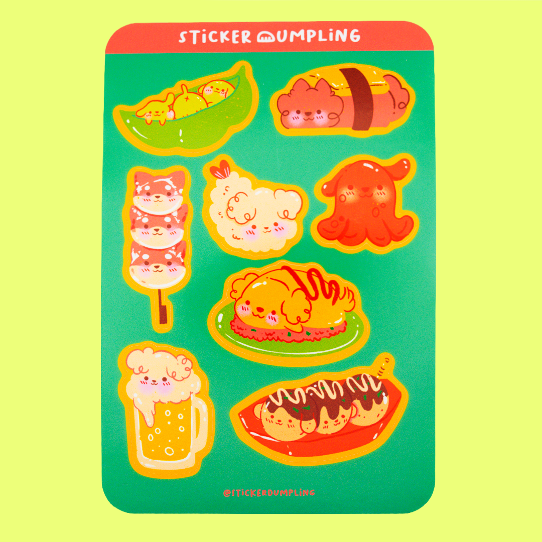 Doggo Izakaya Sticker Sheet