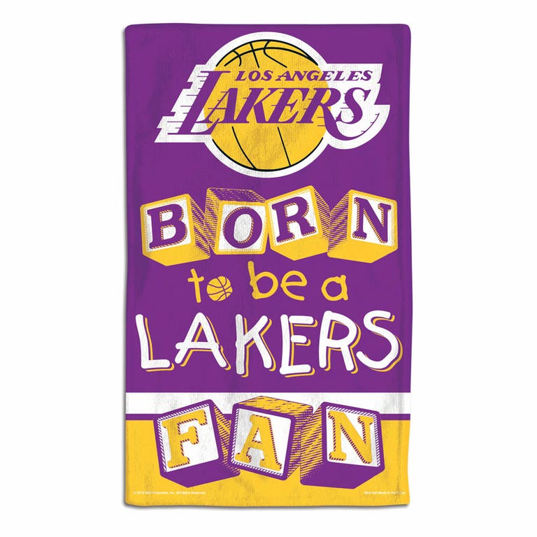 Los Angeles Lakers Baby Burp Cloth 10x17"