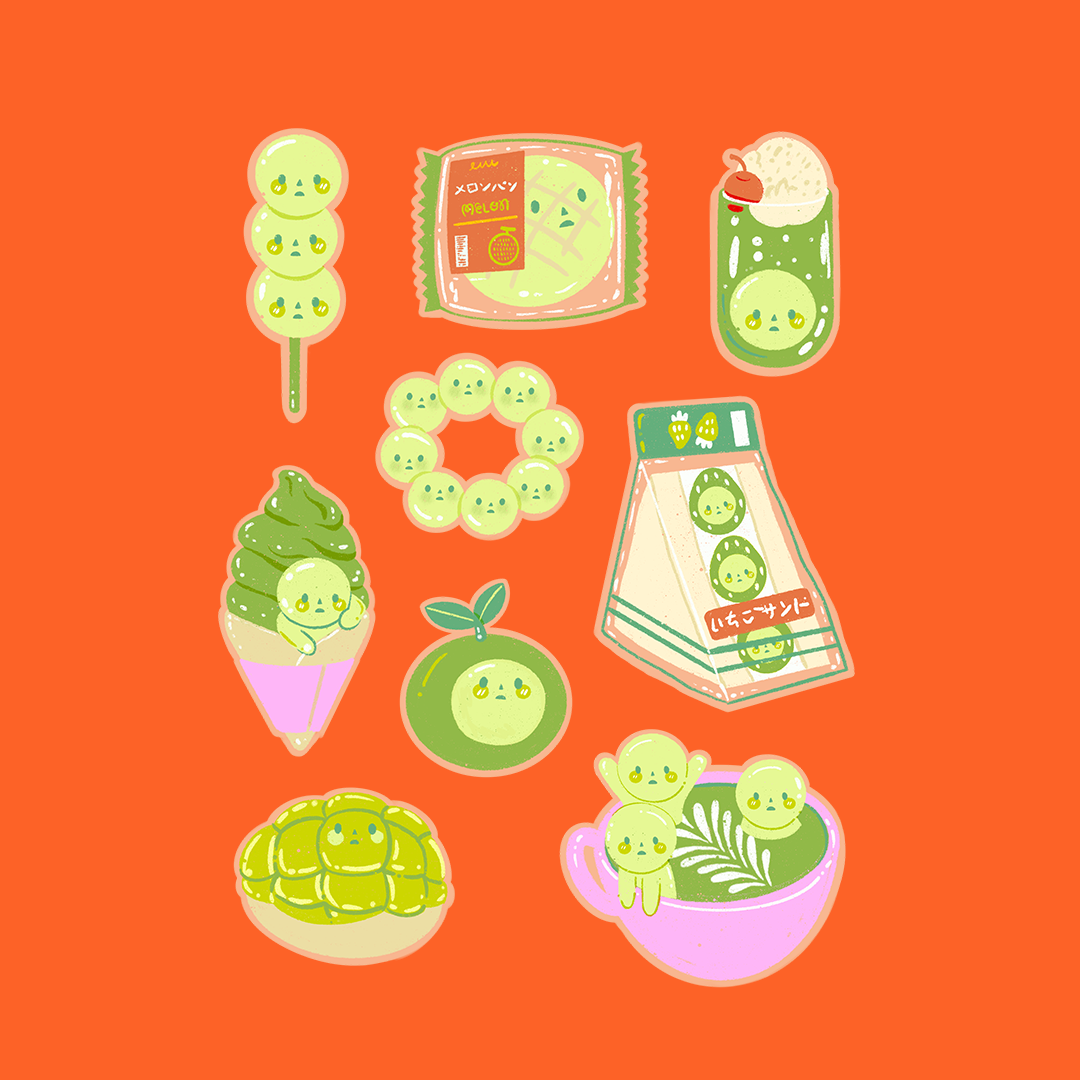 Smiski Sweets Sticker Sheet
