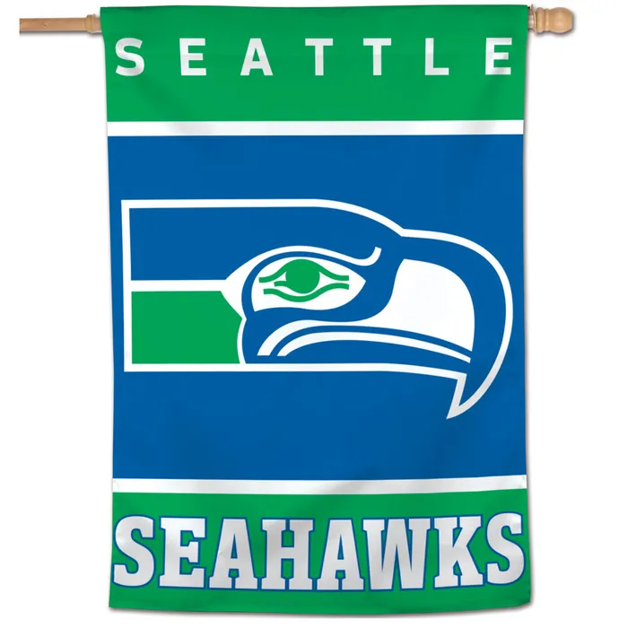 Seattle Seahawks Retro Vertical House Flag 28x40"