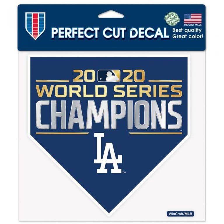 Los Angeles Dodgers World Series Champions Die Cut Decal 8x8