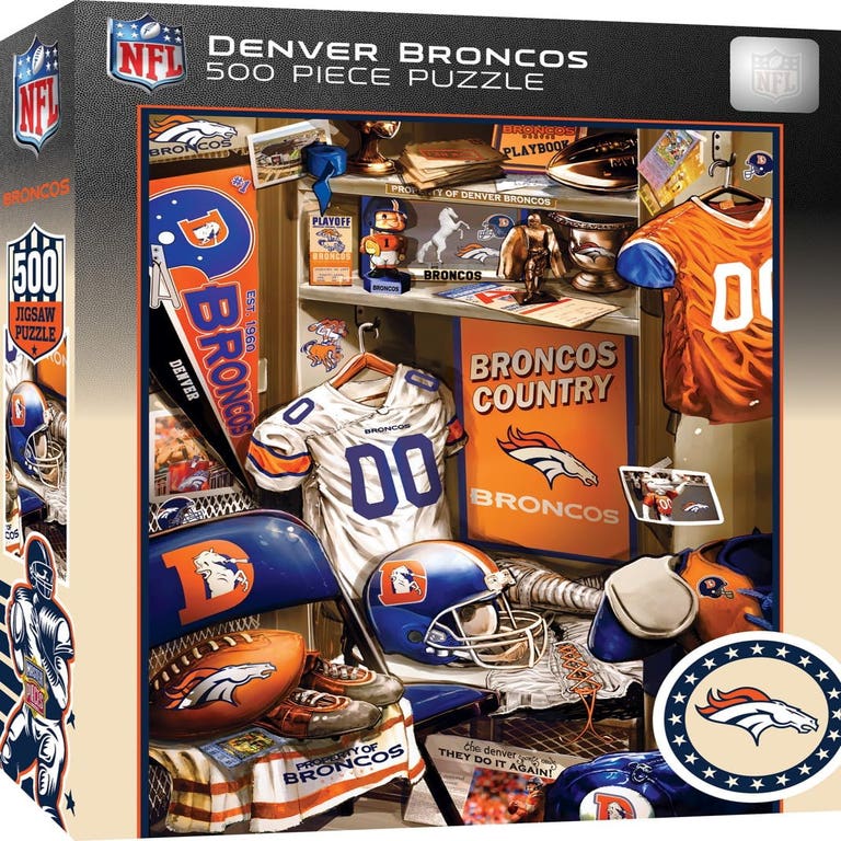 Denver Broncos Iconic Lockeroom Puzzle 500ct