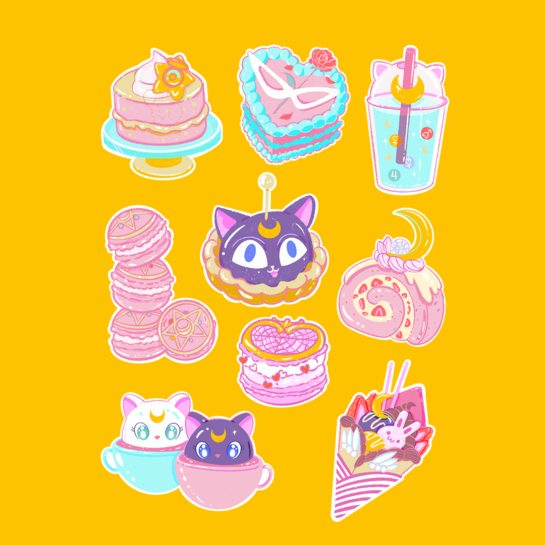 Sailormoon Sweets Sticker Sheet