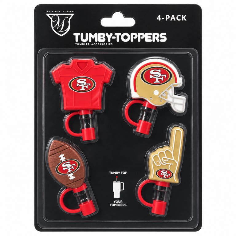 San Francisco 49ers Tumby Toppers 4-pack