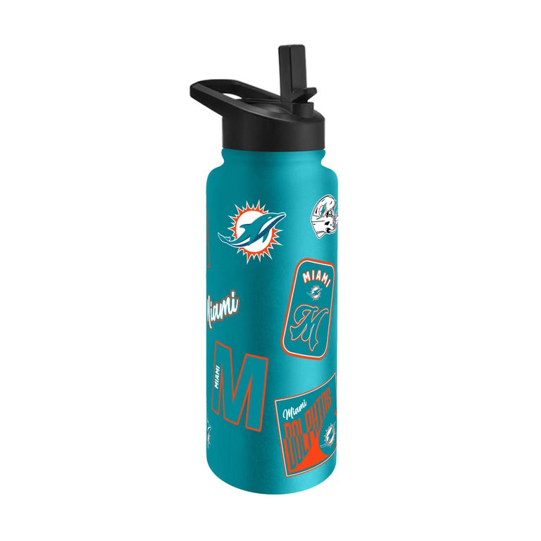 Miami Dolphins Dreamweave Quencher Stainless Steel Bottle 34oz
