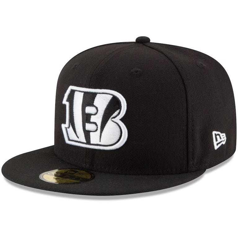 Cincinnati Bengals Black and White New Era Snapback Hat