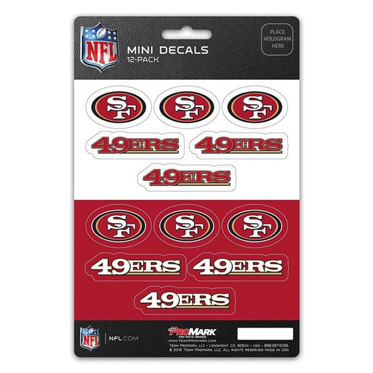 San Francisco 49ers Mini Decals 12pk Set
