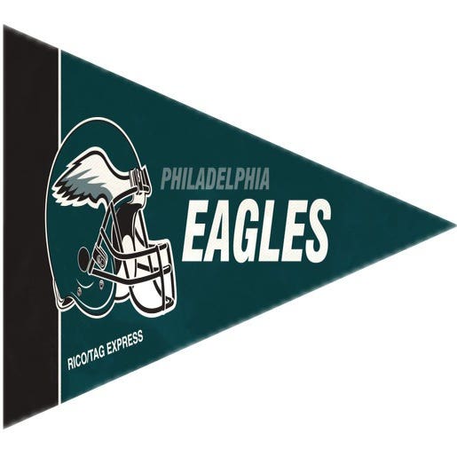 Philadelphia Eagles 8 Piece Mini Pennants Set