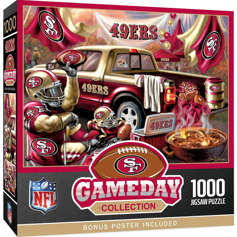 San Francisco 49ers 1000 Piece Gameday Design Puzzle