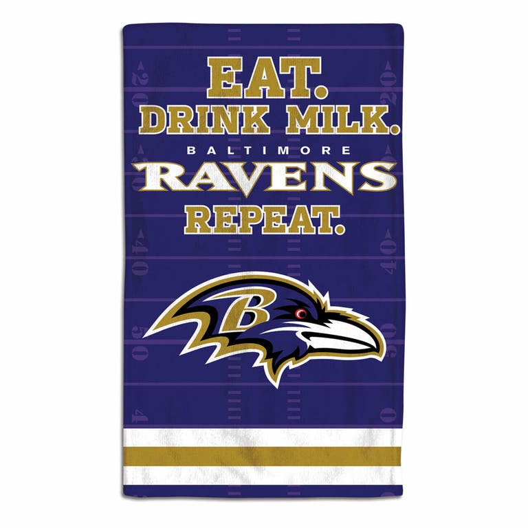 Baltimore Ravens Baby Burp Cloth 10x17"