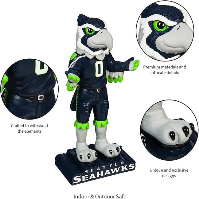 Seattle Seahawks Tiki Mascot Statue