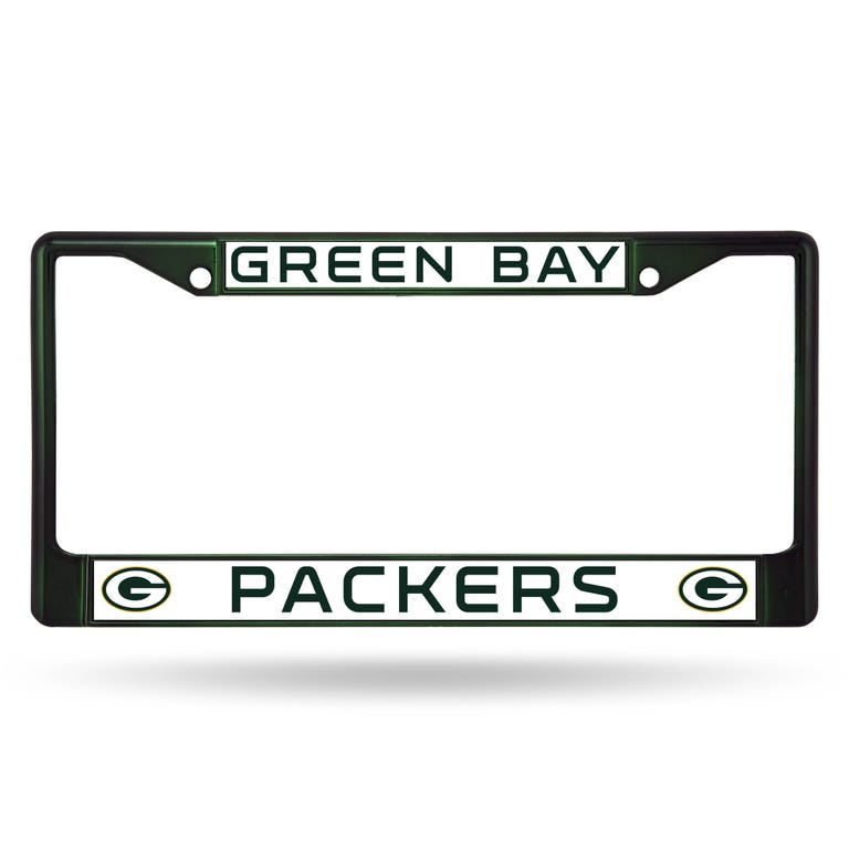 Green Bay Packers Dark Green Metal License Plate Frame