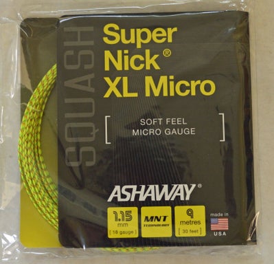 Ashaway SuperNick XL MICRO 115/18 Yellow ( Squash Only )
