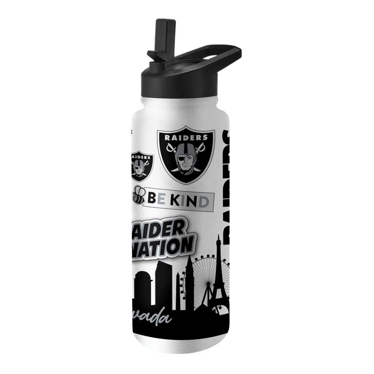 Las Vegas Raiders Native Quencher Stainless Steel Bottle 34oz