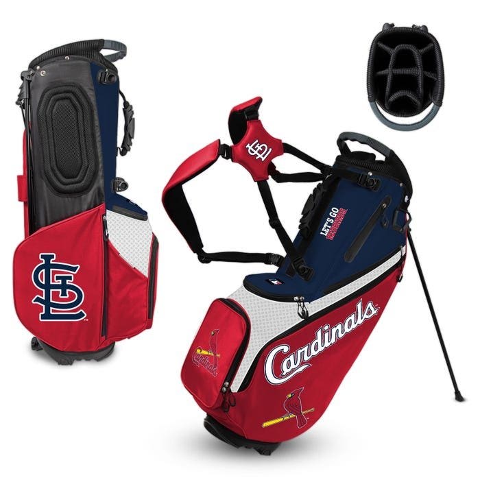 St. Louis Cardinals Hybrid Back Nine Carry Golf Bag