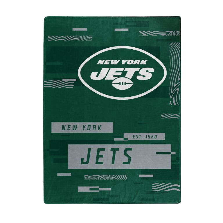 New York Jets Digital Design Raschel Blanket 60x80"