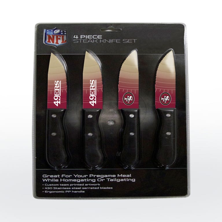 San Francisco 49ers Steak Knife 4 Pack Set