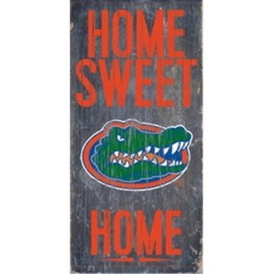 Florida Gators Wood Home Sweet Home Sign 6x12"