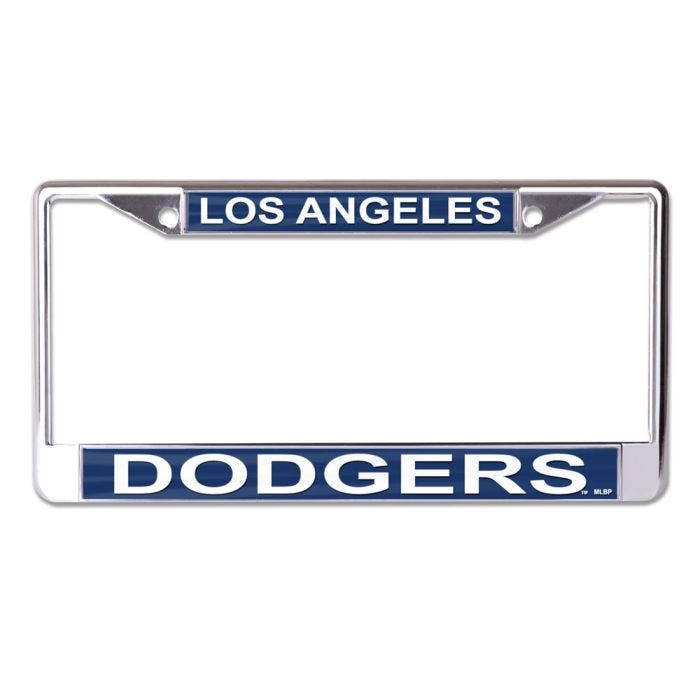 Los Angeles Dodgers Blue Laser Chrome License Plate Frame