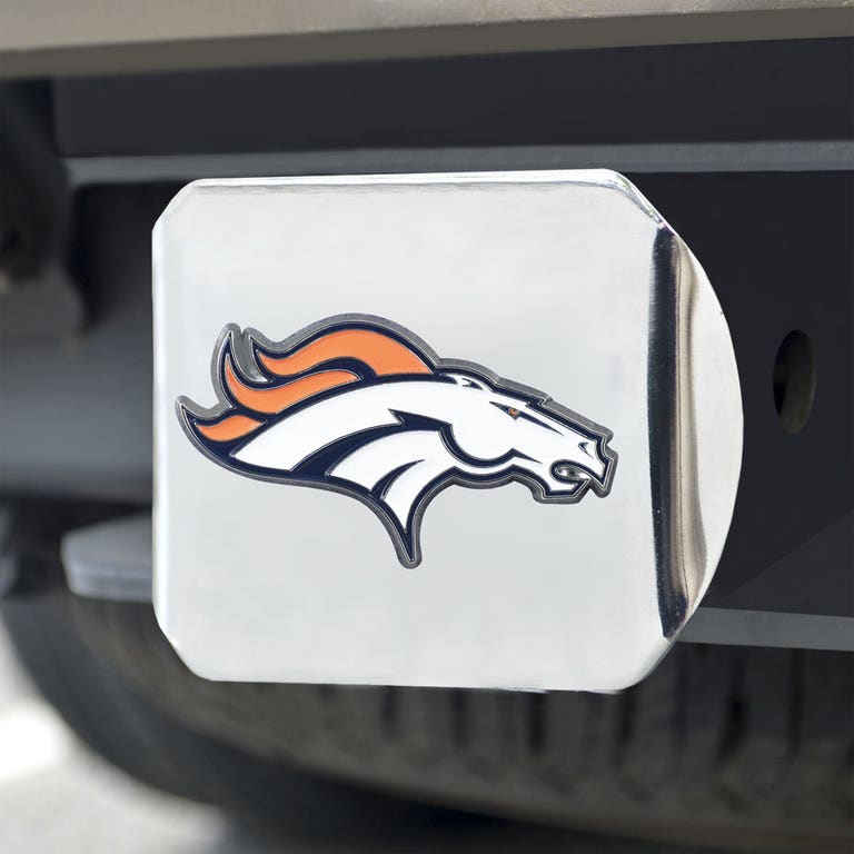 Denver Broncos Chrome Hitch Cover