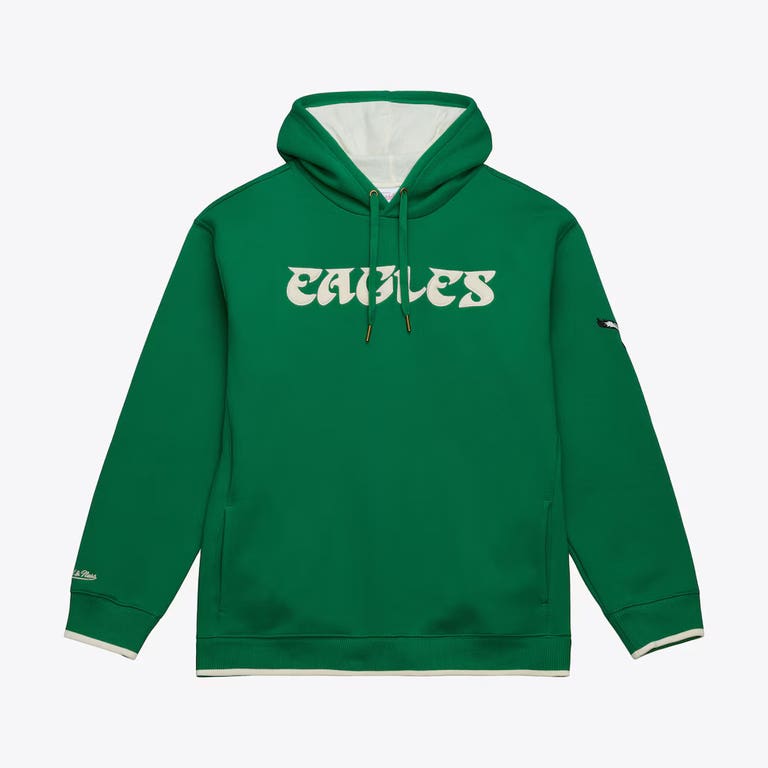 Philadelphia Eagles Team Legacy Mitchell and Ness Hooded Sweatshirt