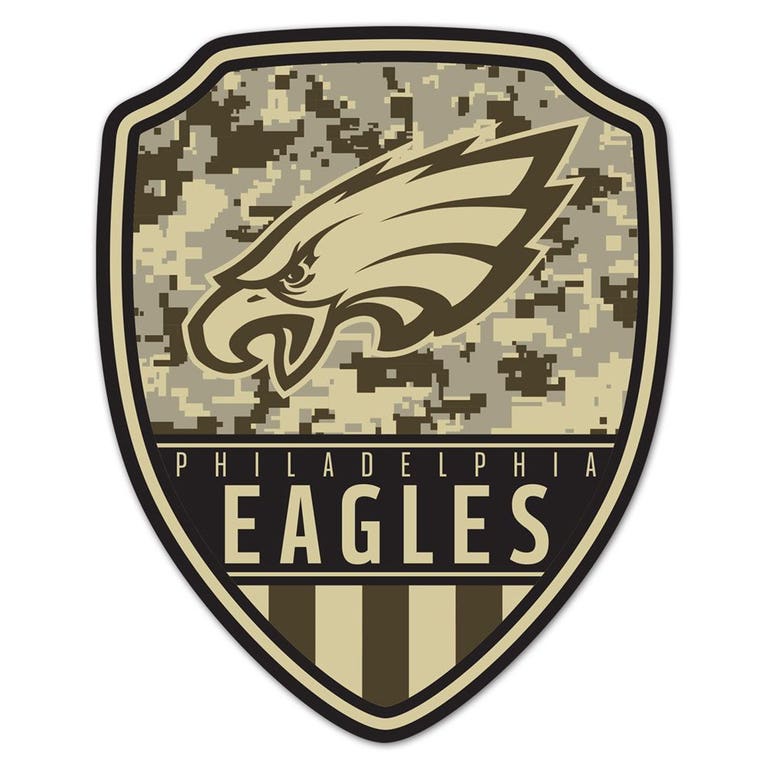 Philadelphia Eagles Wood Shield Shaped Sign - 11x14"