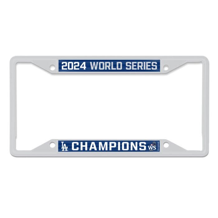 Los Angeles Dodgers 2024 World Series Champions Chrome License Plate Frame