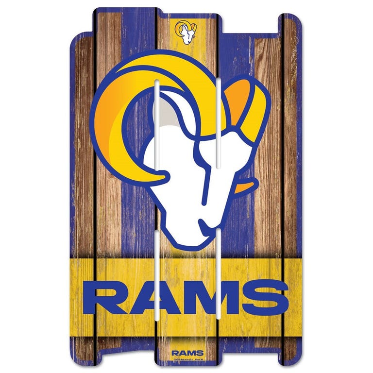 Los Angeles Rams Wood Plank Sign 11x17"