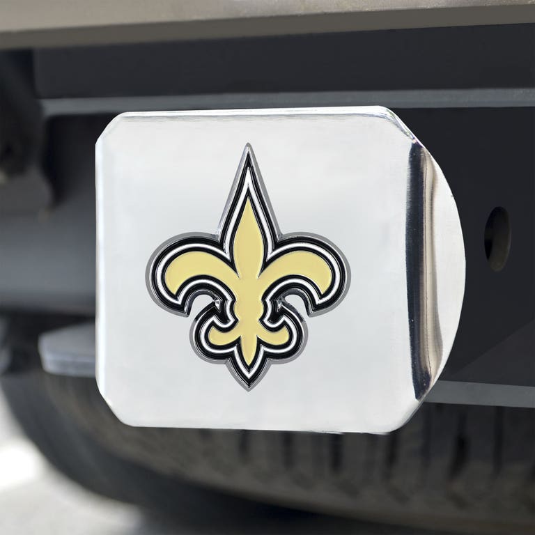 New Orleans Saints Chrome Hitch Cover