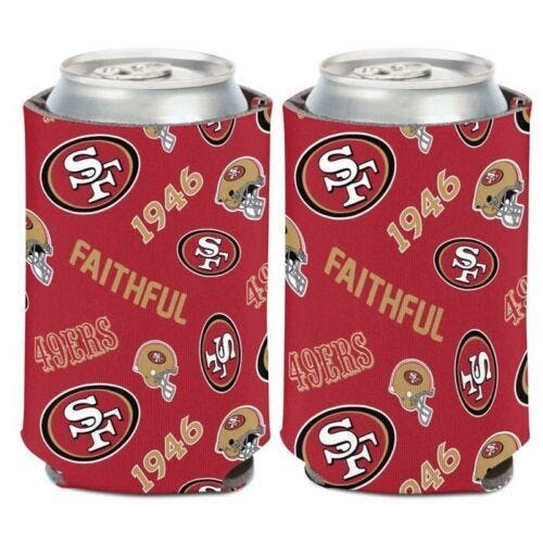 San Francisco 49ers Scatterprint Can Cooler