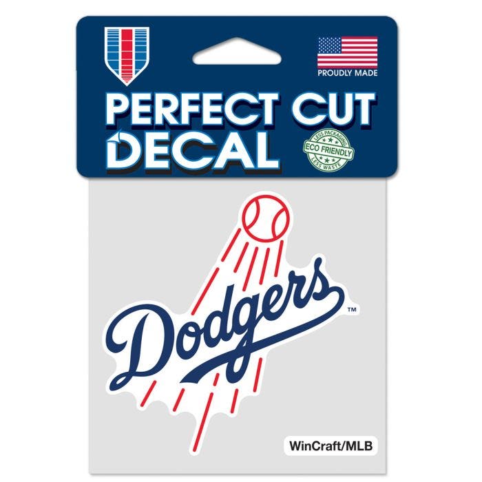 Los Angeles Dodgers Retro Perfect Cut Decal 4x4"