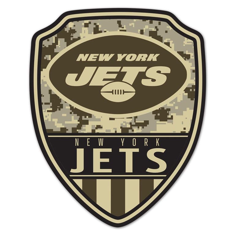 New York Jets Wood Shield Shaped Sign - 11x14"