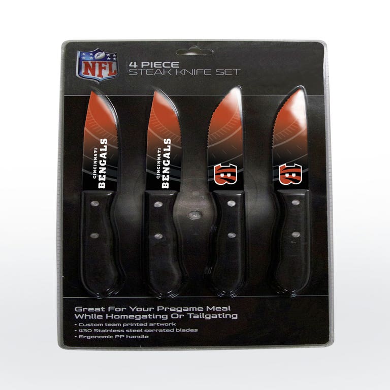 Cincinnati Bengals Steak Knife 4 Pack Set