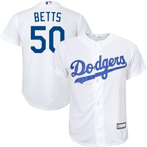 Los Angeles Dodgers Mookie Betts Kids Home Jersey