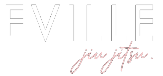 Eville Jiu Jitsu Caps Cursive White Pink