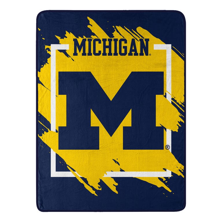 Michigan Wolverines Micro Raschel Dimensional Design Blanket