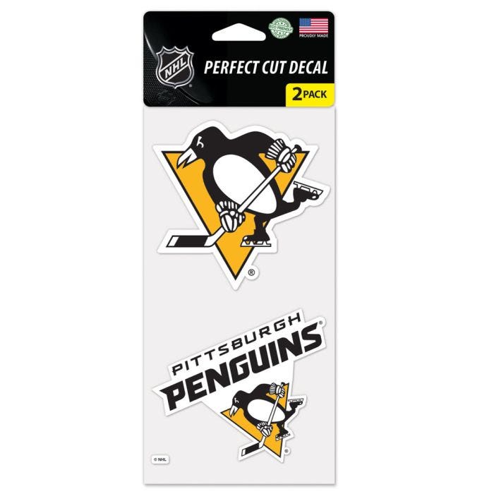 Pittsburgh Penguins Perfect Cut Decals 2 pack