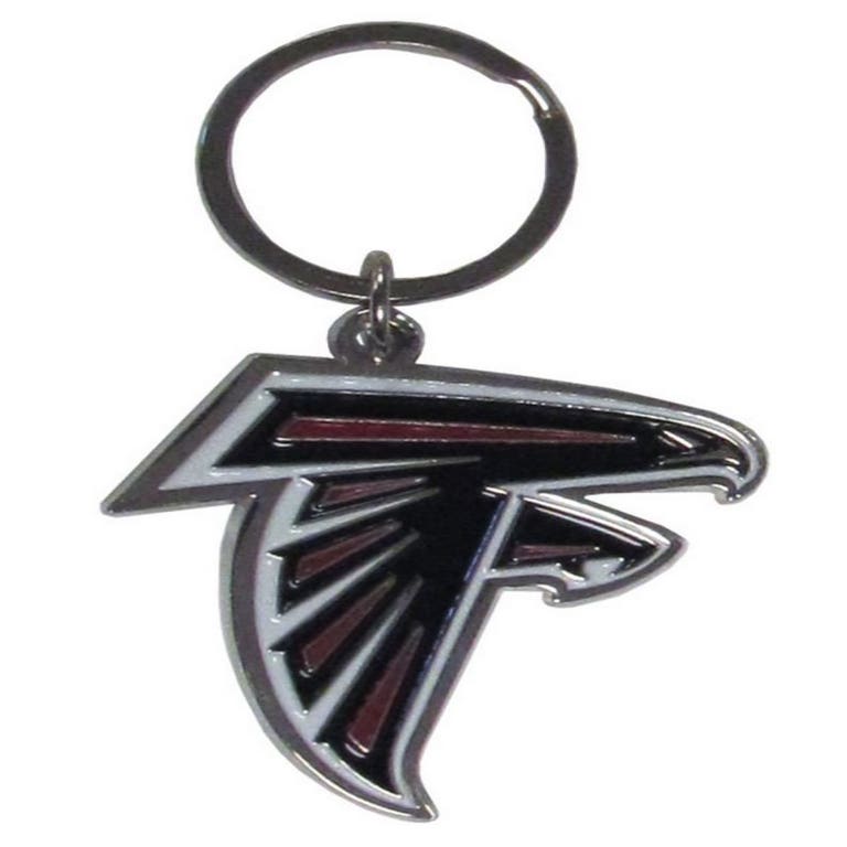 Atlanta Falcons Chrome Cut Logo Keychain