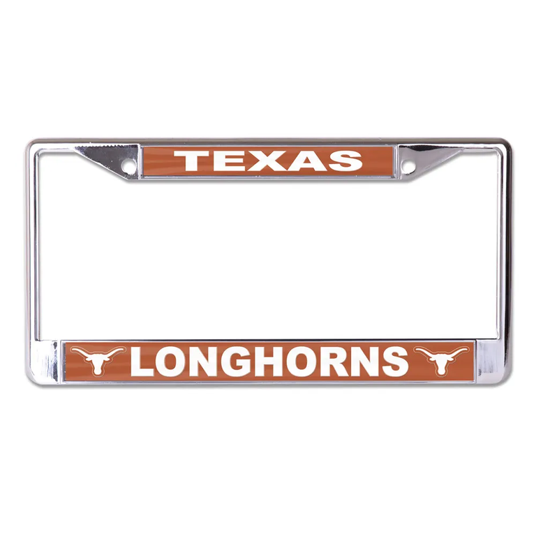 Texas Longhorns Laser Chrome License Plate Frame