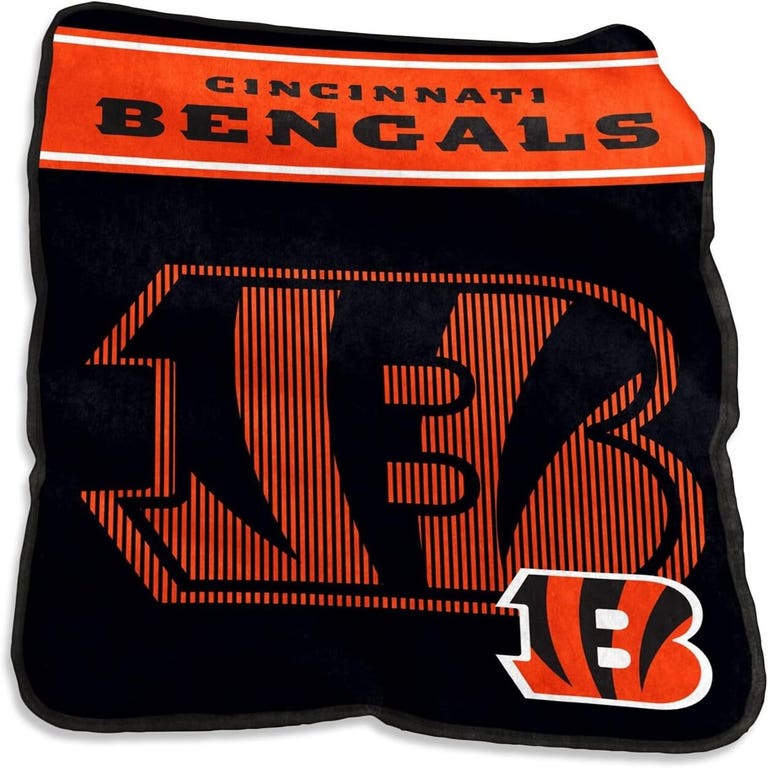 Cincinnati Bengals Field Day Raschel Throw Blanket 60x80"⁠