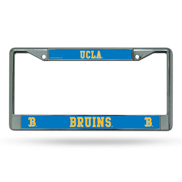 UCLA Bruins Chrome License Plate Frame with Blue Plates