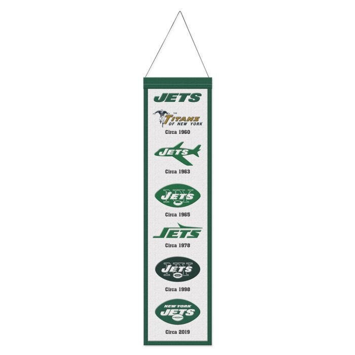 New York Jets Wool Evolution Banner 8x32"