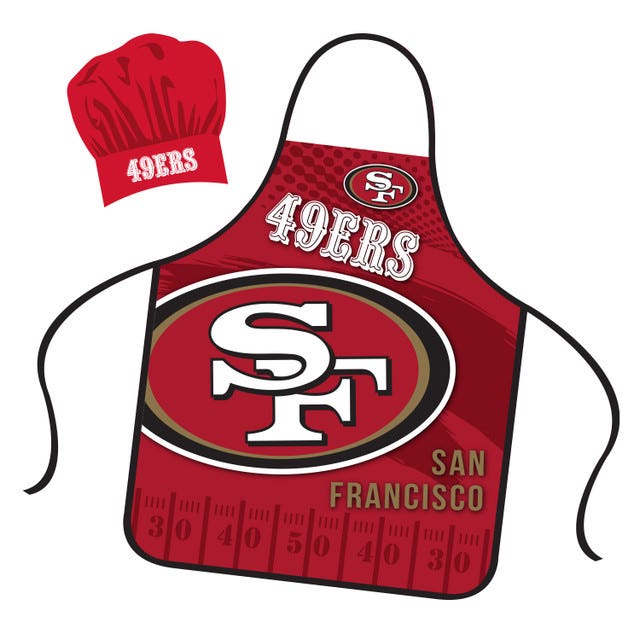 San Francisco 49ers Mojo Chef Apron and Hat Set