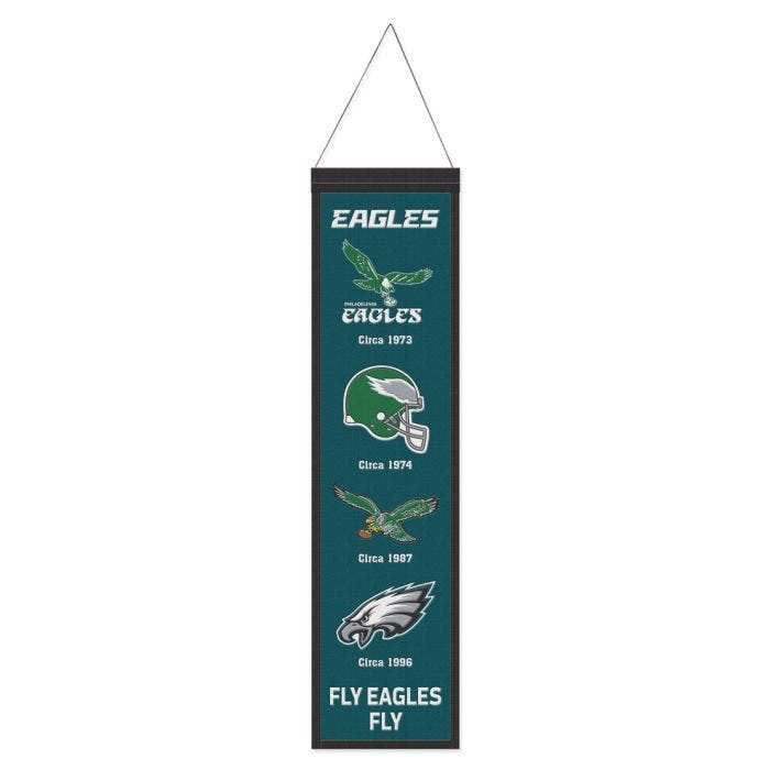 Philadelphia Eagles Wool Evolution Banner 8x32"